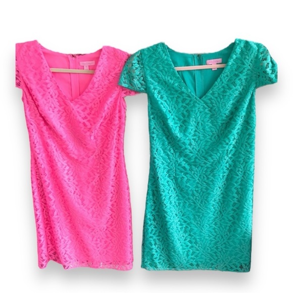 Lilly Pulitzer Size Small Seafoam Green Jungle Lace Erica Dress Like New - Picture 6 of 16